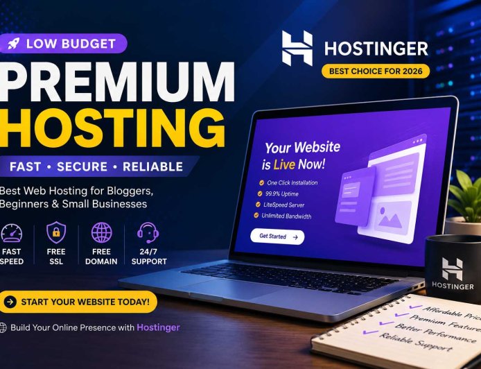 Low Budget Me Best Premium Web Hosting 2026 – Kya Hostinger Beginners Ke Liye Sahi Hai?